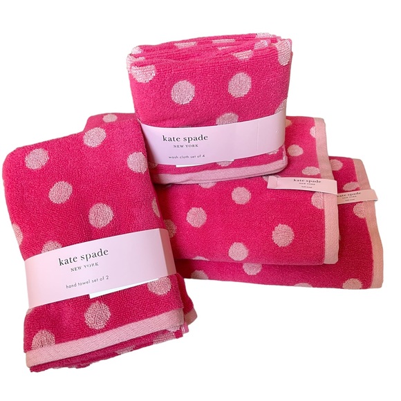 kate spade Bath Kate Spade Eight Piece Bathroom Towel Set Bright